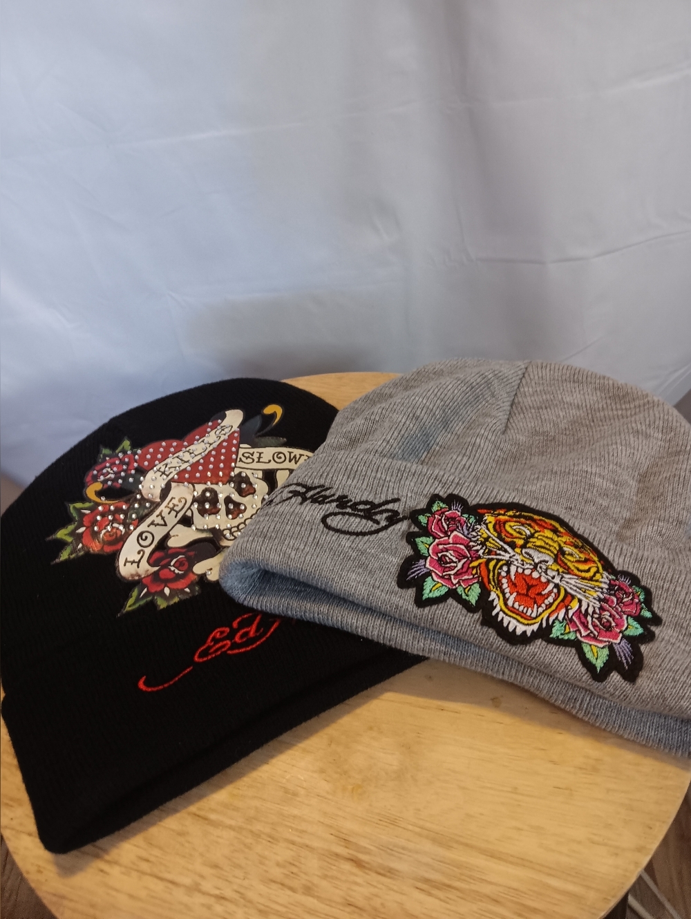 Embroidered Ed Hardy Hats, Beanie